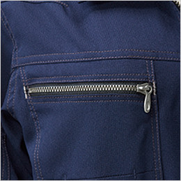 右胸 ファスナーポケット