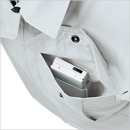左胸 二重構造ポケット