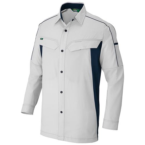 55-AZ1936 003 シルバーグレー×ネイビー