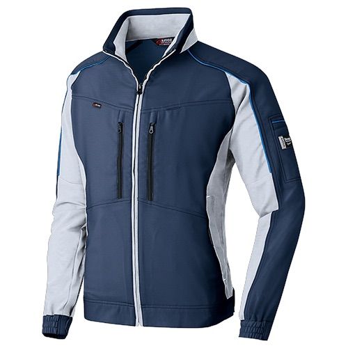 55-AZ9130 8 ネイビー×シルバーグレー