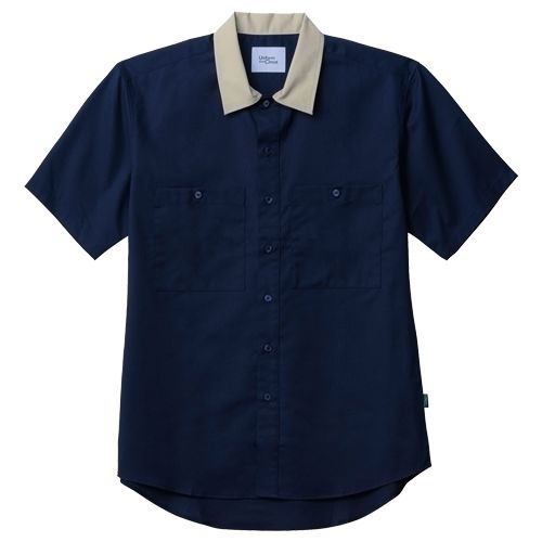 24SS blamink ポロシャツ　ネイビー　36 完売　drawer WAAC X JONES】MEN ラインポイントポロシャツ ネイビー