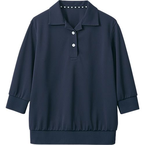 Mary Quant M13061 [春夏用] 六分袖ポロシャツ [ニット]｜事務服の通販 
