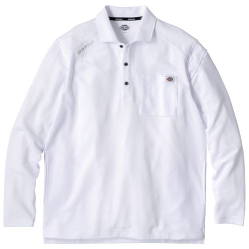 コーコス D-6118 [春夏用]Dickies T/C 鬼鹿の子 長袖ポロ[男女兼用
