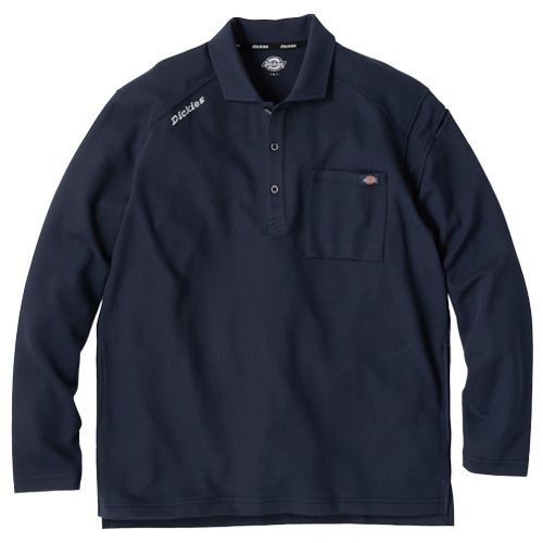 コーコス D-6118 [春夏用]Dickies T/C 鬼鹿の子 長袖ポロ[男女兼用