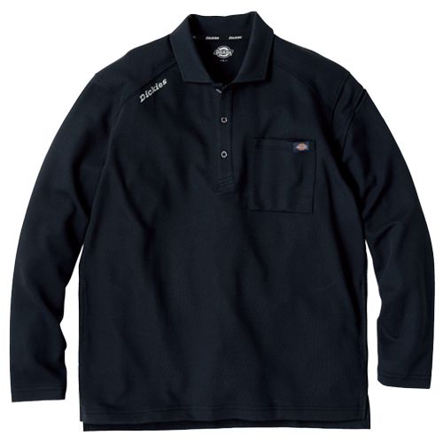 コーコス D-6118 [春夏用]Dickies T/C 鬼鹿の子 長袖ポロ[男女兼用
