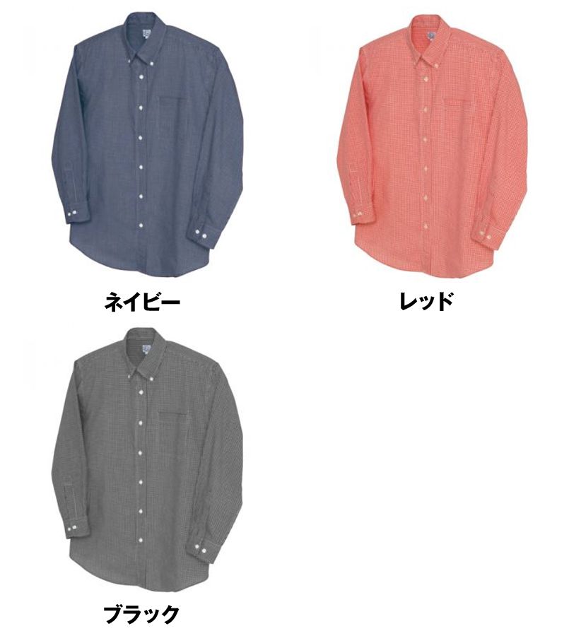 AZ7824 アイトス カナディアンクリーク 長袖T/Cギンガムチェックシャツ(男女兼用) 色展開