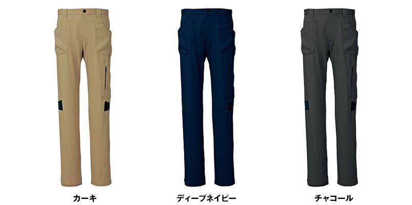 AZ7844 アイトス ストレッチパンツ(男女兼用) ノータック 秋冬・通年 色展開
