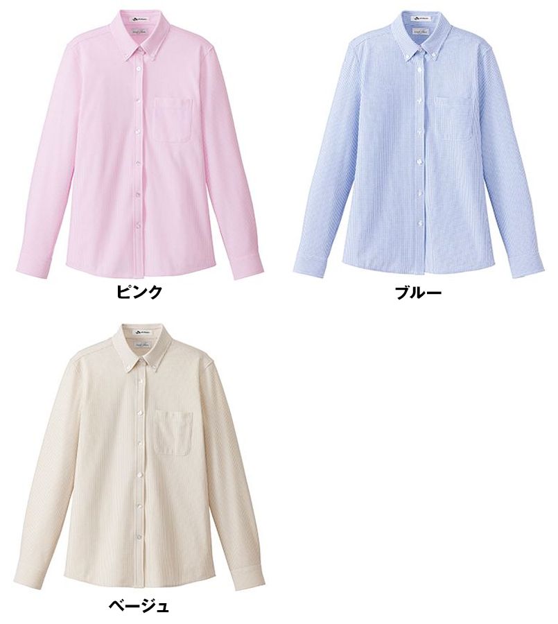 FB4021L FACEMIX 吸汗速乾ニットブラウス/長袖(女性用) 色展開