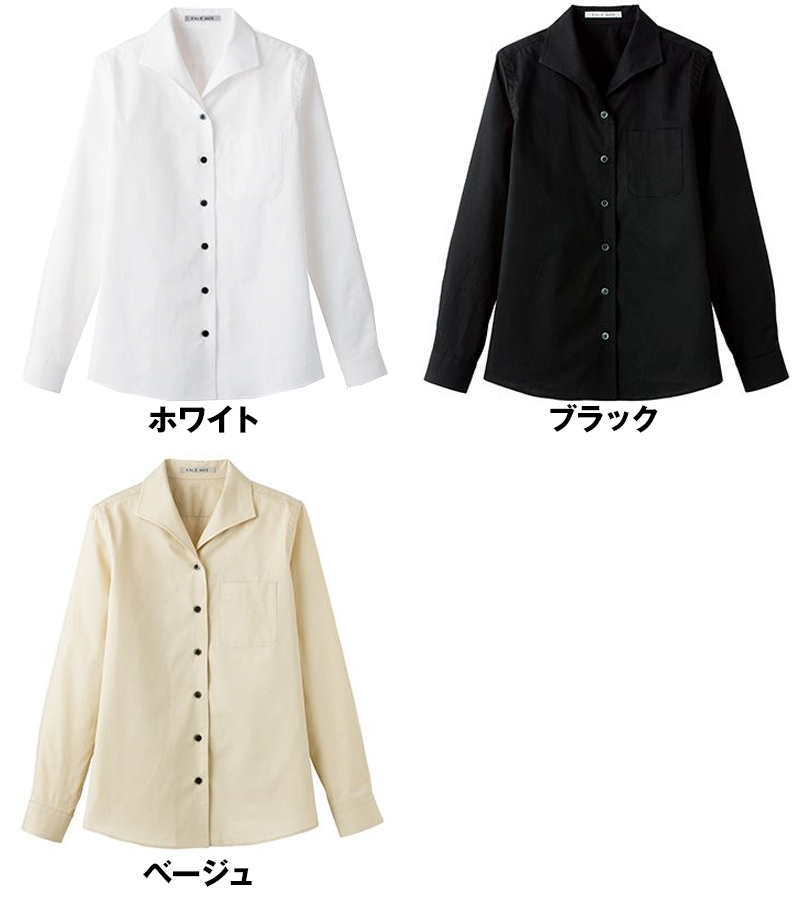 FB4026L FACEMIX イタリアンカラーブラウス/長袖(女性用) 色展開