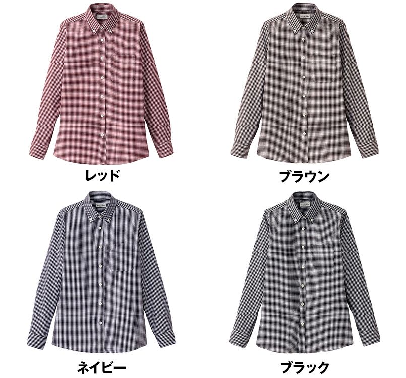 FB4042L Facemix ボタンダウンブラウス/長袖(女性用) 色展開