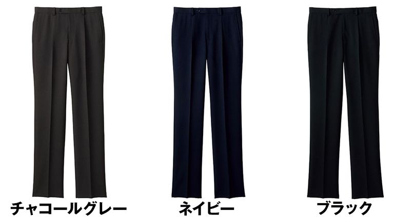 FP6014M FACEMIX ワンタックストレッチパンツ(男性用)レギュラー/無地 色展開