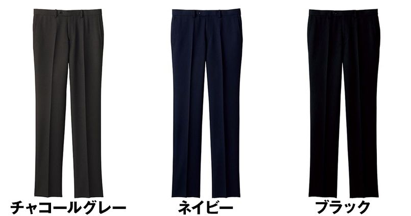 FP6015M FACEMIX スリムストレッチパンツ(男性用)スリム/無地 色展開
