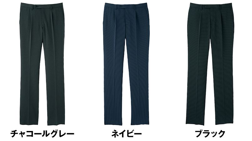 FP6018M FACEMIX/ALBA(アルバ) ストレッチワンタックパンツ(男性用) レギュラー/ストライプ 色展開