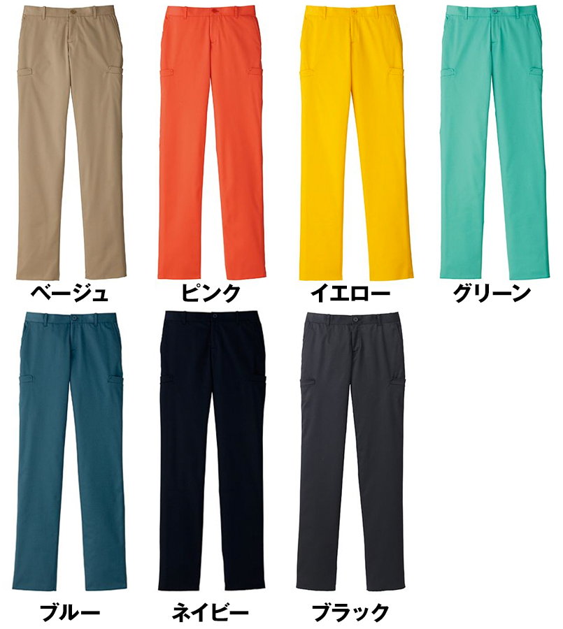 FP6305L FACEMIX ストレッチカラーチノパン/股下フリー(女性用) 色展開