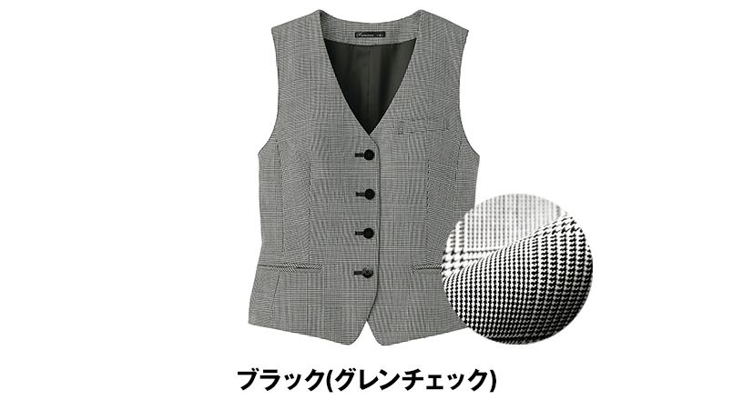 FV1309L FACEMIX/GRAND(グラン) グレンチェック ベスト(女性用) 色展開