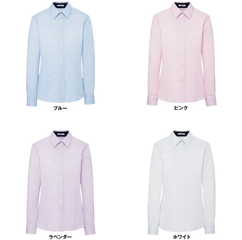 Bonmax Rb4158 通年 光沢が美しくシャツ感のニット素材 長袖ブラウス 事務服の通販ならユニフォームタウン Bonmax Rb4158 通年 光沢が美しくシャツ感のニット素材 長袖ブラウス 事務服の通販ならユニフォームタウン