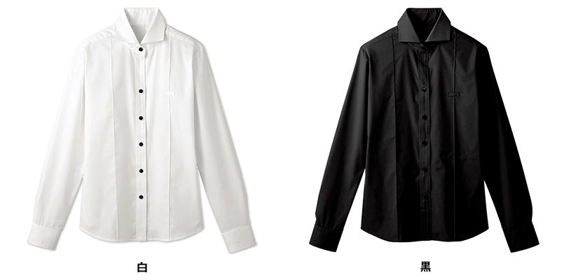 24215 BONUNI(ボストン商会) ホリゾンタルカラーシャツ/長袖(女性用) 色展開
