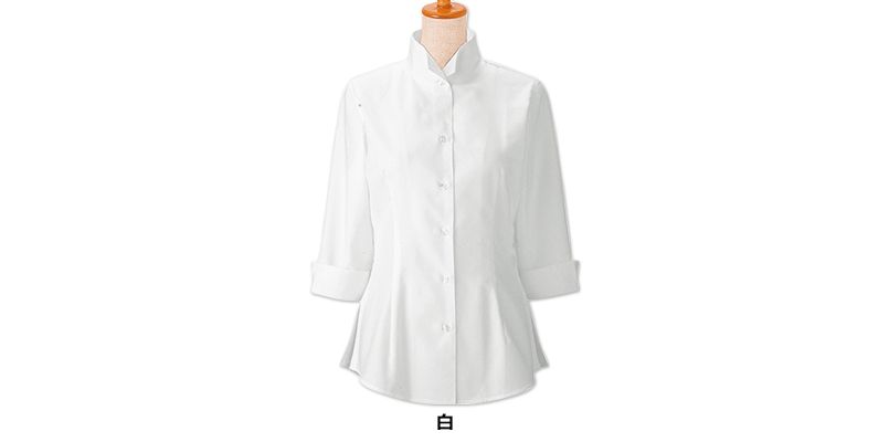 24223 BONUNI(ボストン商会) オックスシャツ/七分袖(女性用) 色展開