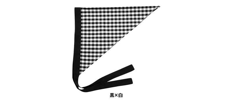 28311 BONUNI(ボストン商会) 三角巾(男女兼用) 先染チェック 色展開