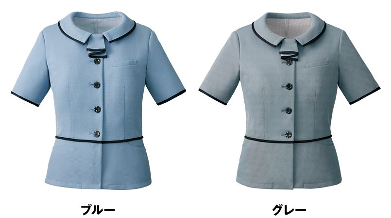 [廃番]アルファピア AR1619 [春夏用]オーバーブラウス チェック[ニット/高通気] 色展開