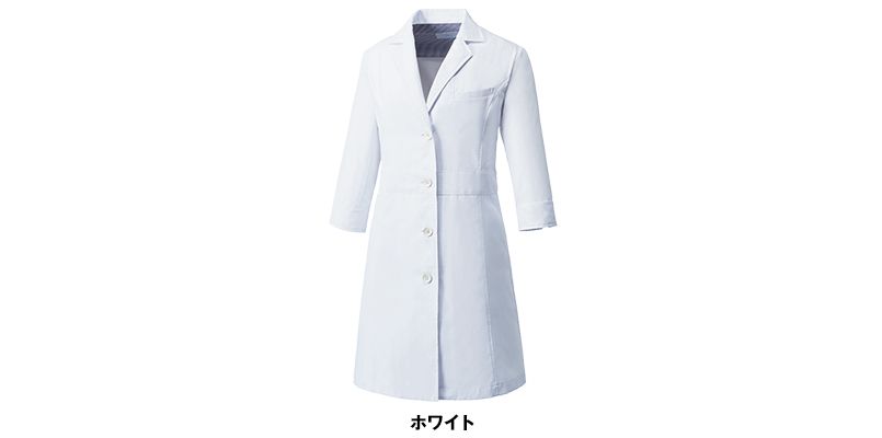 MZ-0057 ミズノ(mizuno) 七分袖 レディースドクターコート・シングル(女性用) 色展開