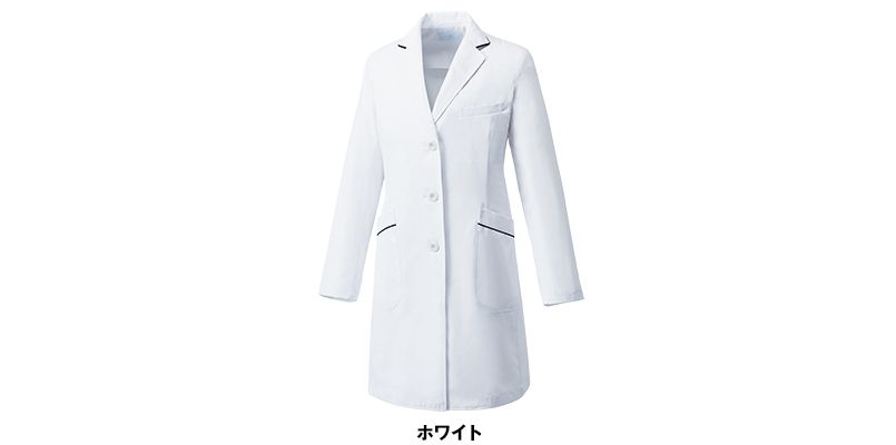 MZ-0107 ミズノ(mizuno) パイピング レディースドクターコート(女性用) 色展開