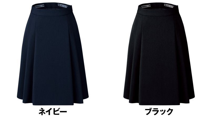 FS45791 nuovo(ヌーヴォ) ソフトプリーツスカート(バックアップカイロポケ付き) ストレッチ 色展開