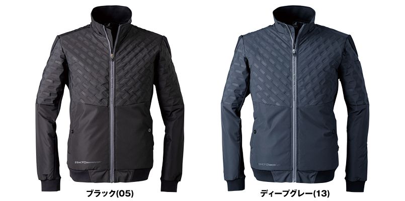 9470 アイズフロンティア 発熱エンボス防寒ジャケット 色展開