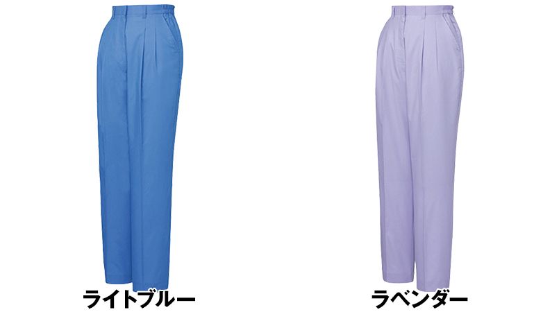 46806 自重堂 エコ レディースツータックパンツ(裏付) 春夏 色展開