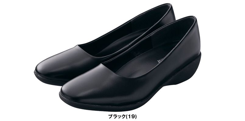 自重堂 F2123 WHISEL 足が疲れにくい 3cmヒールパンプス 色展開