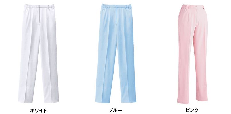 自重堂 WH10612 WHISEL レディースパンツ すっきり ウエストゴム(両サイド)(女性用) 色展開