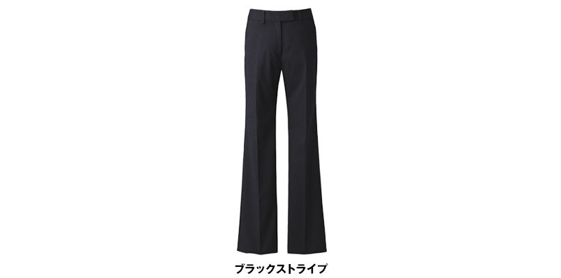 EAL522 enjoy フレアーストレートパンツ ストライプ 色展開