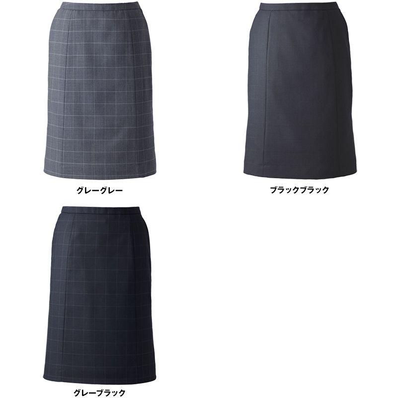 EAS528 enjoy セミタイトスカート チェック 色展開