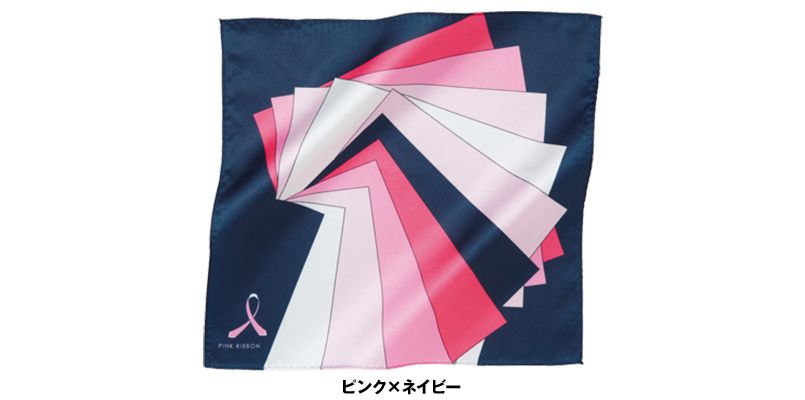 EAZ506 enjoy ピンクリボン オリジナルミニスカーフ 色展開