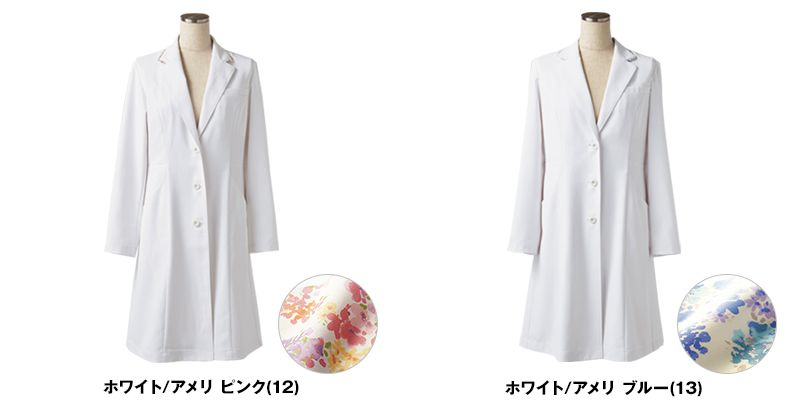 LW102 ローラアシュレイ 長袖ドクターコート(女性用) 色展開