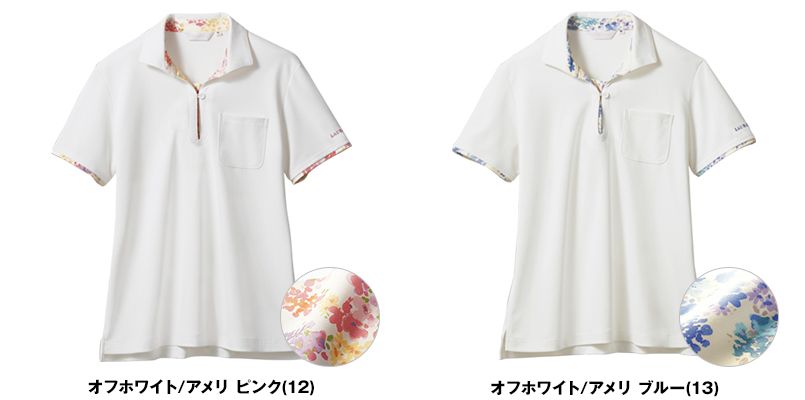 LW203 ローラ アシュレイ 半袖ニットシャツ ポロシャツ(女性用)NLK 色展開