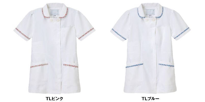 LBP4322 ナガイレーベン リバティプリント チュニック 色展開