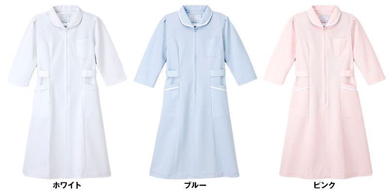 MI4636 ナガイレーベン(nagaileben) ミレリア 七分袖ワンピース(女性用) 色展開