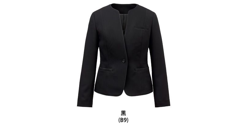 GROW GJAL2552 [通年]ノーカラージャケット[2wayストレッチ/ウール調/フォーマル] 色展開