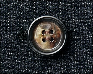 aitoz(アイトス) 46051 [通年]メンズベスト[ストレッチ/軽量] 表情豊かな水牛調ボタンで、洗練された印象に。