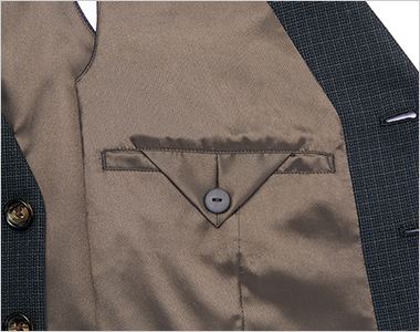 aitoz(アイトス) 46051 [通年]メンズベスト[ストレッチ/軽量] 内ポケット。細かなものを収納できる内ポケット。