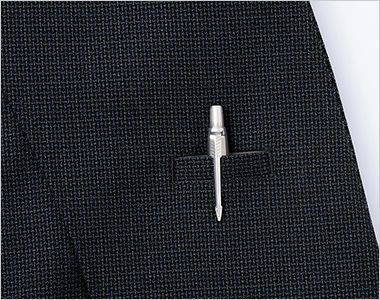 aitoz(アイトス) 46055 [通年]メンズノーカラージャケット[ストレッチ/軽量] 内ペン差し。身頃内側には取り出しやすいペン差し付き。