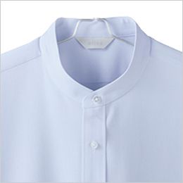 アイトス 634152 [通年]北陸の素材力 メンズ半袖スタンドカラーシャツ 優しい印象を与えるスタンドカラーシャツ。
