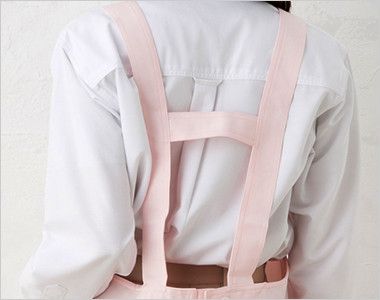 861372 アイトス/ルミエール 胸当てエプロン(丈短め)(男女兼用) 肩からズレにくいH型タイプ