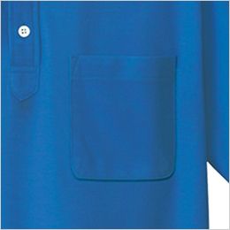 AZ10599 アイトス ドライボタンダウンポロシャツ/半袖 左胸ポケット付き
