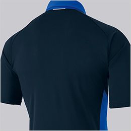 アイトス AZ10614[春夏用]半袖ポロシャツ[男女兼用] 背中・袖下には通気性のいいディンプルメッシュを配置
