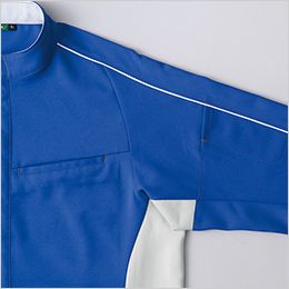 アイトス AZ1903 [秋冬用]長袖ジャケット[男女兼用] 配色パイピング。スタイルをシャープに引き立てるアクセントのパイピング。