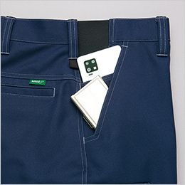 アイトス AZ1920[秋冬用]ワークパンツ(ノータック)[男女兼用] ポケット内にサブポケットを装備し、使いやすいダブルポケット仕様