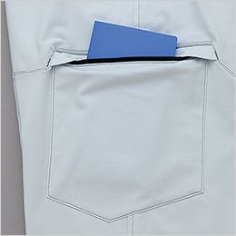 アイトス AZ2421[通年]ノータックカーゴパンツ[男女兼用] すっきりとしたシルエットを保つシンプルなカーゴポケット