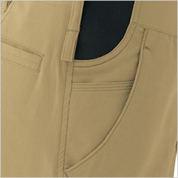 アイトス AZ2450[春夏用]ワークパンツ（ノータック）[男女兼用] 右側ポケット。
